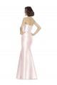 Cheap Long Sweetheart Satin Bridesmaid Dress with Slim Beaded Sash Canada