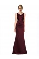 Cheap Figure Shaping Formal Satin Bridesmaid Dress / Prom Dress with Structured Pleats Canada