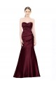 Cheap Mermaid Sweetheart Soft Formal Satin Bridesmaid Dress / Prom Dress with Pleats Canada