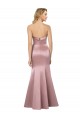 Cheap Old Hollywood-Inspired Strapless Formal Satin Bridesmaid Dress / Prom Dress Canada