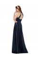 Cheap Long Formal Satin Bridesmaid Gown with Halter Neckline Canada