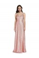 Cheap High Neck Low Back Sparkling Formal Sequin Bridesmaid Dress / Prom Dress Canada