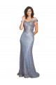 Cheap Off the Shoulder Sweetheart Neckline Formal Sequin Bridesmaid Dress / Prom Dress with Thigh High Slit Canada