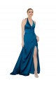 Cheap Halter Neck Formal Silky Satin Bridesmaid Dress / Prom Dress Canada