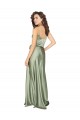 Cheap Formal Silky Satin Bridesmaid Dress with Tied Waist Canada