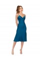 Cheap Midi Cocktail Length Silky Satin Bridesmaid Dress / Prom Dress Canada