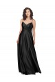 Cheap Full Length V-Neckline Formal Silky Satin Bridesmaid Dress / Prom Dress with Full Skirt Canada