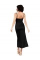 Cheap Cowl Neck Formal Tea-Length Short Silky Satin Bridesmaid Dress / Cocktail Prom Dress with Skirt Slit Canada
