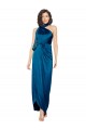 Cheap High Halter Neck Formal Silky Satin Bridesmaid Dress / Prom Dress with Sash Overlay and Side Split Canada