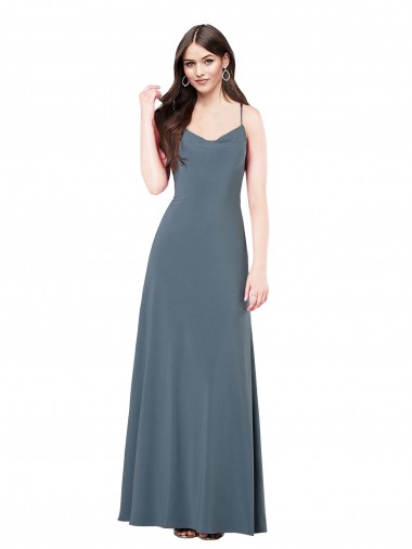 Cheap Classic Spandex Bridesmaid Dress / Prom Dress with Scoop Neckline Canada