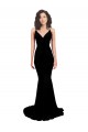 Cheap Fishtail Shaped V-Neck Open Back Formal Spandex Bridesmaid Dress / Prom Dress Canada
