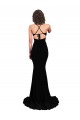 Cheap Fishtail Shaped V-Neck Open Back Formal Spandex Bridesmaid Dress / Prom Dress Canada