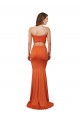 Cheap Strapless Bandeau Bodice Long Formal Spandex Bridesmaid Dress / Prom Dress Canada