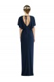 Cheap Open Back Short Sleeves Draped Tulip Skirt Maxi Spandex Bridesmaid Dress / Prom Dress Canada