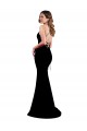 Cheap High Neck Low Criss Cross Back Formal Crepe Bridesmaid Dress / Prom Dress Canada