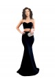 Cheap Two Piece High Neck Formal Crepe Bridesmaid Dress / Prom Dress Canada