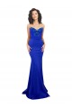 Cheap Sweetheart Flower Neckline High Neck Formal Crepe Bridesmaid Dress / Prom Dress Canada