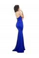 Cheap Sweetheart Flower Neckline High Neck Formal Crepe Bridesmaid Dress / Prom Dress Canada