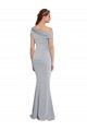 Cheap Off the Shoulder Asymmetrical Mermaid Formal Crepe Bridesmaid Dress / Prom Dress Canada