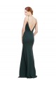 Cheap Deep V-Neck and Back Long Formal Crepe Bridesmaid Dress / Prom Dress Canada
