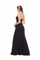 Cheap Strapless Bodycon Long Formal Crepe Bridesmaid Dress / Prom Dress with High Slit Canada