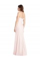 Cheap Strapless Crepe Trumpet Bridesmaid Dress / Prom Dress with Front Slit Canada