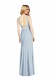 Cheap High Neck Backless Formal Crepe Trumpet Bridesmaid Dress Canada