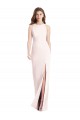 Cheap Diamond Cutout Back Trumpet Bridesmaid Dress / Prom Dress with Front Slit Canada