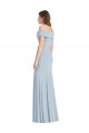 Cheap Cuffed Off the Shoulder Long Trumpet Bridesmaid Dress / Prom Dress Canada