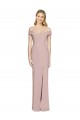 Cheap Off the Shoulder Criss Cross Back Trumpet Bridesmaid Dress / Prom Dress Canada