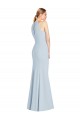 Cheap Full Length Sleeveless Halter Bridesmaid Dress / Prom Dress with Keyhole Back Canada