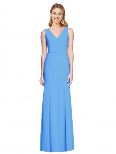 Cheap Flattering Trumpet Long Sleeveless Bridesmaid Dress / Prom Dress with Open Back Canada