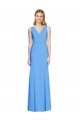 Cheap Flattering Trumpet Long Sleeveless Bridesmaid Dress / Prom Dress with Open Back Canada