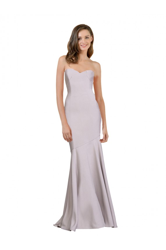 Cheap Crepe Mermaid Bridesmaid Dress / Prom Dress with Low Back Canada
