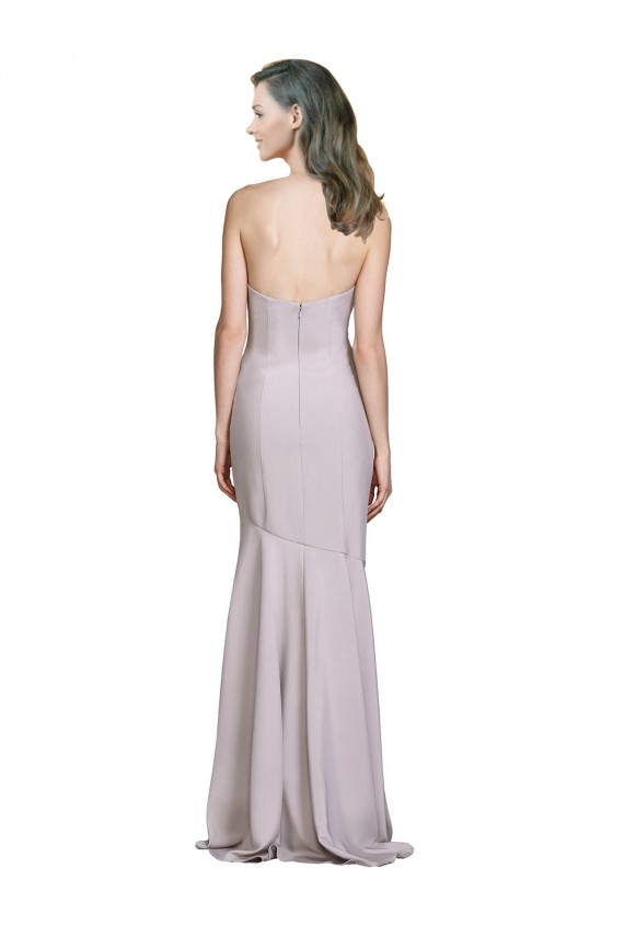 Cheap Crepe Mermaid Bridesmaid Dress / Prom Dress with Low Back Canada