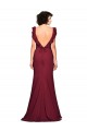 Cheap Crepe Slip Bridesmaid Dress / Prom Dress with Ruffled Straps Canada