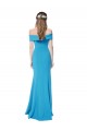 Cheap Off the Shoulder Formal Crepe Bridesmaid Dress / Prom Dress with Fitted Silhouette Canada