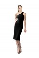 Cheap One Shoulder Short Formal Crepe Cocktail Length Bridesmaid Dress / Prom Homecoming Dress Canada