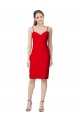 Cheap Sleeveless Sheath Sweetheart Neckline Formal Crepe Bridesmaid Dress / Prom Homecoming Dress Canada