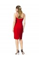 Cheap Sleeveless Sheath Sweetheart Neckline Formal Crepe Bridesmaid Dress / Prom Homecoming Dress Canada