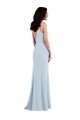 Cheap V Back Spaghetti Strap Maxi Bridesmaid Dress / Prom Dress with Pockets Canada