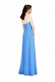 Cheap Strapless Pleated Skirt Crepe Bridesmaid Dress / Prom Dress with Pockets Canada
