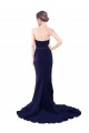 Cheap Strapless Sweetheart Neckline Crepe Bridesmaid Dress / Prom Dress with Satin Waistband Canada