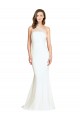 Cheap Soft Tulle Shoulder Overlay Mermaid One Shoulder Formal Crepe Bridesmaid Dress Canada