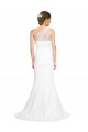 Cheap Soft Tulle Shoulder Overlay Mermaid One Shoulder Formal Crepe Bridesmaid Dress Canada
