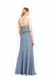 Cheap High Neck Sheath Sleeveless Stretch Formal Crepe Bridesmaid Dress / Prom Dress Canada