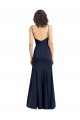 Cheap Fit and Flare Scoop Neck Long Sleeveless Stretch Formal Crepe Bridesmaid Dress / Prom Dress Canada