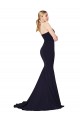 Cheap Sweetheart High Neck Sweep Train Sleeveless Formal Crepe Bridesmaid Dress / Prom Dress Canada