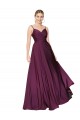 Cheap High Neck Spaghetti Straps Long V-Back Formal Crepe Bridesmaid Dress / Prom Dress Canada