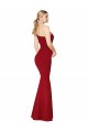 Cheap One Shoulder Long High Neck Sleeveless Mermaid Formal Crepe Bridesmaid Dress / Prom Dress Canada